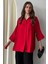 Kadın Evelyn Oversize Gömlek, Keten Ayrobin Ön Patlı Gömlek 5
