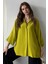 Kadın Evelyn Oversize Gömlek, Keten Ayrobin Ön Patlı Gömlek 5