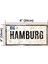Hamburg - Pas Görünümlü Alüminyum Uv Baskılı Duvar Dekoru - Metal Dekoratif Şehir Tabelası 2