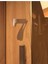 Kapı Daire Numarası 1 mm Bronz Ayna Pleksi Yapışkanlı No - 7 Yedi 3