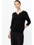 56359 Onteks Cep Detaylı Düğpmeli Yarım Kol Triko Bluz 1