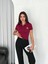 Ayıcık Nakışlı Kısa Kollu Crop T-Shirt 1