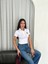Ayıcık Nakışlı Kısa Kollu Crop T-Shirt 1
