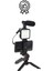 Ayarlanabilir Mikrofonlu Ses Kayıt LED Işıklı Çekim Selfie Çubuğu Canlı Yayın Tripod Vlog Çekim Kiti 5