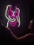 Bikini Neon Metal Duvar Dekor Kadın Temalı Neon 2
