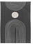 Güneş ve Çizgiler Krem Gri Renkler Modern Tablo Çerçeveli P-002128 1