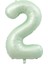 Folyo Balon Yeşil Rakamı Helyum Balon 76CM Retro Yeşil Renk - Yaş Balonu 1
