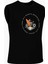 Motorsiklet Baskı Siyah Erkek Kolsuz T-Shirt 2
