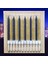12 Adet Simli Siyah Gold Mum 10 cm Simli Gold Siyah Pasta Mumu Gold Doğum Günü Mumu 1
