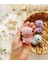 Amigurumi Dinozor Organic Oyuncak - Anahtarlık Pembe 6 cm (1 Adet) 2