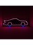 -Destina Ahşap Neon LED - "araba" Temalı Duvar Dekorasyon Ürünü- 20CM*50CM 1