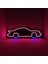 -Destina Ahşap Neon LED - "araba" Temalı Duvar Dekorasyon Ürünü- 20CM*50CM 2