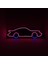 -Destina Ahşap Neon LED - "araba" Temalı Duvar Dekorasyon Ürünü- 20CM*50CM 3