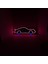 -Destina Ahşap Neon LED - "araba" Temalı Duvar Dekorasyon Ürünü- 20CM*50CM 5