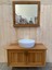 Nakkaş 100 CM,%100 Doğal Ahşap Lavabolu Banyo Dolabı,naturel,seramik Lavabo Dahil (Aynasız,armatür ve Gider Yok) 2