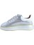 Deri Gumus-Beyaz Sneaker Düz 777 01 2