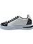 Hakiki Deri Sıyah-Beyaz Sneaker Düz 1280 01 2