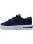 Deri Lacıvert-Kahve Lacıvert Sneaker Düz 1280 17 2