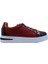 Deri Kırmızı-Sıyah Sneaker Düz 1280 01 1
