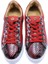 Deri Kırmızı-Sıyah Sneaker Düz 1280 01 3