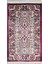 Bambu Iplikten Dokuma Parlak Tuşeli Hereke Desenli Bordo ve Krem Renk Duvar Halısı (30X50 Cm) 1