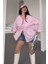 Kadın Marlot Oversize Keten Gömlek, 2025 Summer Collection 5