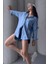 Kadın Marlot Oversize Keten Gömlek, 2025 Summer Collection 4