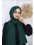 Tesettür Hijab Medine Ipeği Şal*zümrüt 1