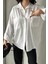 Kadın Harper Çift Cepli Oversize Keten Gömlek, 2025 Summer Collection 1