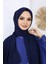 Tesettür Hijab Medine Ipeği Şal*lacivert 2