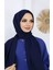 Tesettür Hijab Medine Ipeği Şal*lacivert 3