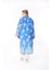 Kadın Büyük Beden Keten Kimono ve Pantolon Alt Üst Takım 24752 5