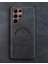 Oleg S23 Ultra Suni Deri Telefon Kılıfı Siyah 1