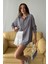 Kadın Olivia Oversize Bürümcük Kumaş Yazlık Gömlek 2