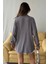 Kadın Olivia Oversize Bürümcük Kumaş Yazlık Gömlek 4
