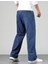 Erkek Baggy Model Asit Yıkama Lacivert Kot Pantolon 3