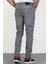 Erkek Gri Regular Fit Likralı Jean Kot Pantolon Henry 5