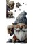 Gotik Cüce ve Kafatası Duvar Sticker Seti 1