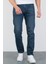 Erkek Halat's Regular Fit Okyanus Mavisi Likralı Jean Kot Pantolon Josef 4