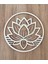 Lotus Temalı Minimalist Ahşap Tablo 1