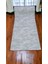 200 x 550 cm Gri - Kaymaz Tabanlı, Dekoratif ve Yıkanabilir 1
