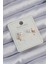 Xuping Rose Renk Zirkon Taşlı Incili Minimal Fiyonk Küpe - TJ-BKP9402 1