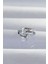 Pirinç Gümüş Renk Zirkon Taşlı Damla Earcuff Küpe - TJ-BKP9334 1
