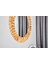 Naturel Ahşap Yuvarlak Dekoratif Duvar Salon Banyo Aynası 4