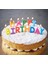 Happy Birthday Yazılabilen Rengarenk Doğum Günü Mumu (4887) 1