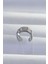 Pirinç Gümüş Renk Yonca Earcuff Küpe - TJ-BKP9330 2