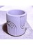 Spiral Desenli Beton Saksı/mumluk. 1