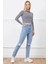Yüksek Bel Yırtmaçlı Mom Jean Pantolon 4