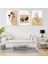 3'lü Set Kanvas Tablo Minimalist Tasarım Oturma Odası Tablosu Soyut Fırça Darbeleri Kanvas Tablo 2