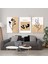 3'lü Set Kanvas Tablo Minimalist Tasarım Oturma Odası Tablosu Soyut Fırça Darbeleri Kanvas Tablo 3